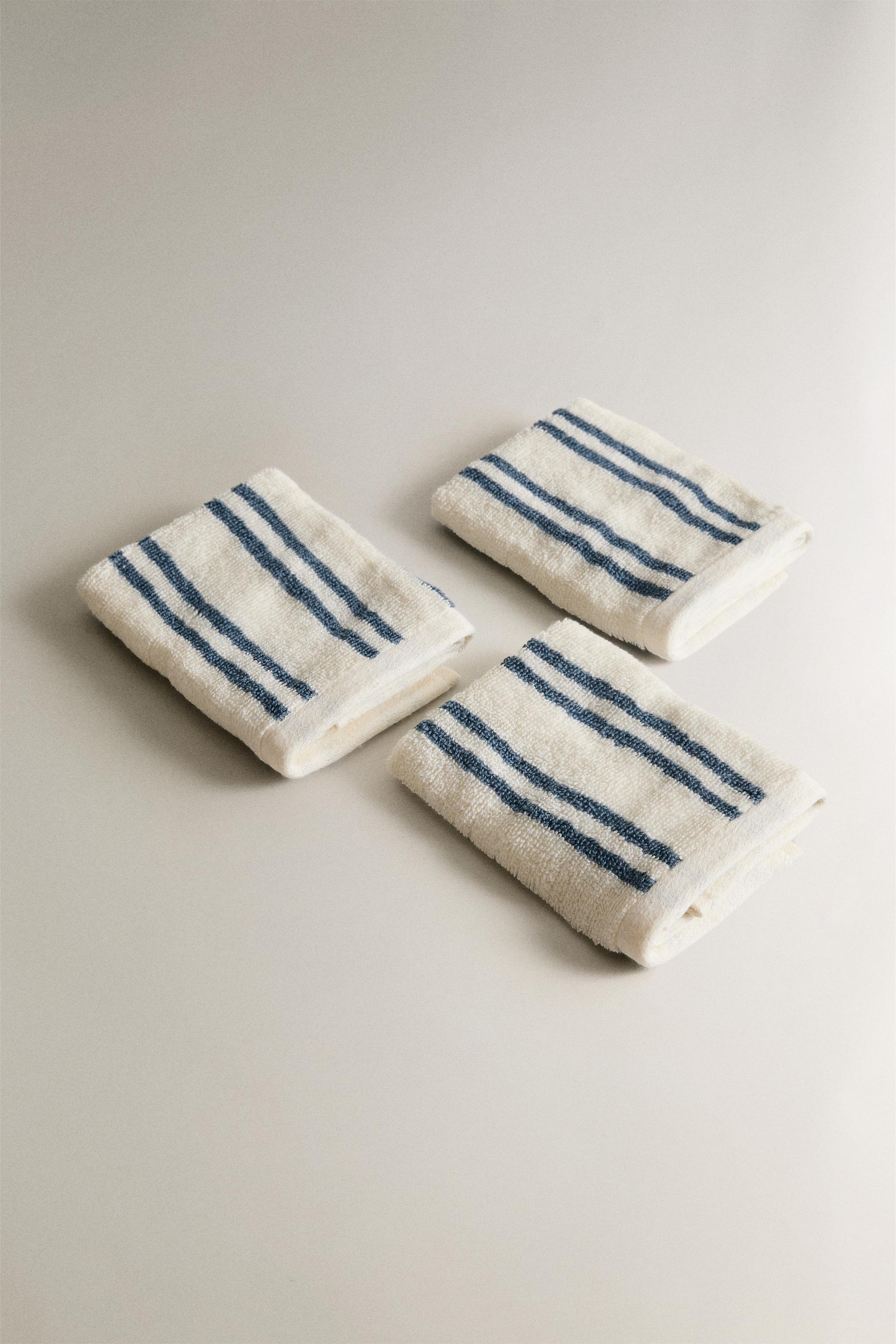 DOUBLE STRIPE HAND TOWEL (PACK OF 3)